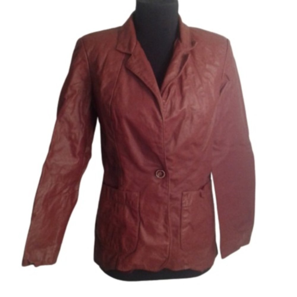 Gassy Jack 11 12 brown leather jacket Vintage